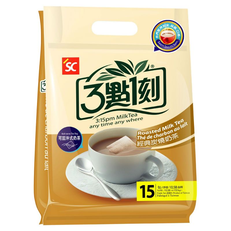 TAIWAN - 3:15PM - Roasted Milk Tea - 3點1刻經典炭燒奶茶 20g/15packs