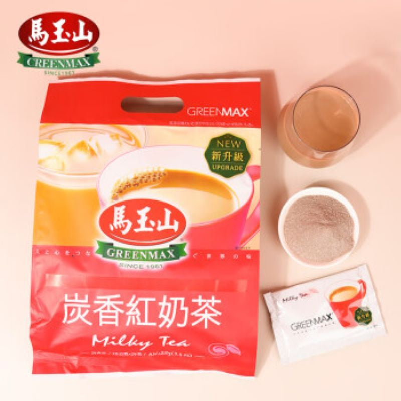 TAIWAN - GREENMAX - MILKY TEA - 馬玉山炭香紅奶茶 15g/14packs
