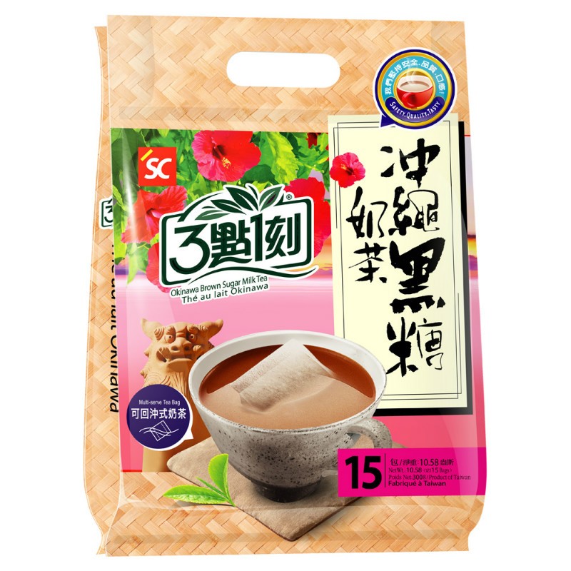 TAIWAN - 3:15PM - Okinawa Brown Sugar Milk Tea - 3點1刻沖繩黑糖奶茶 20g/15packs