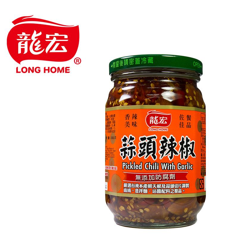 TAIWAN LONG HOME PICKLES CHILLI&GARLIC PASTE 台湾龙宏蒜頭辣椒 380g (選用台灣大蒜、朝天椒)
