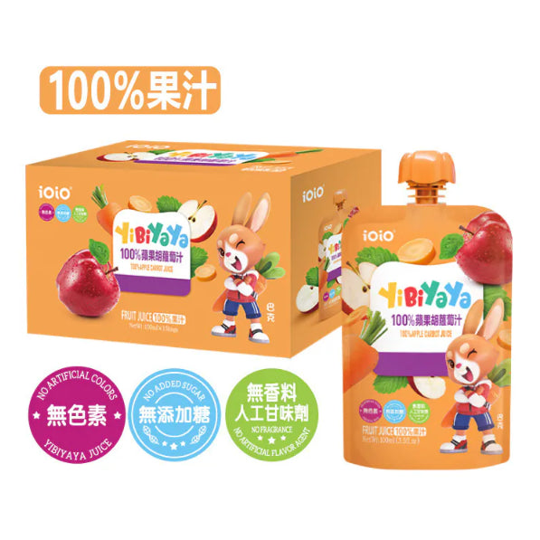 YiBiYaYa 100%綜合果汁100ml(15入/組/箱) 喝水果 最佳饭后饮品