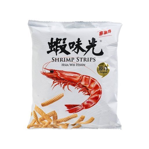 TAIWAN SHRIMP STRIPS 台湾裕榮 小时候 蝦味先（台式虾饼）原味（60g每包/4包一组）