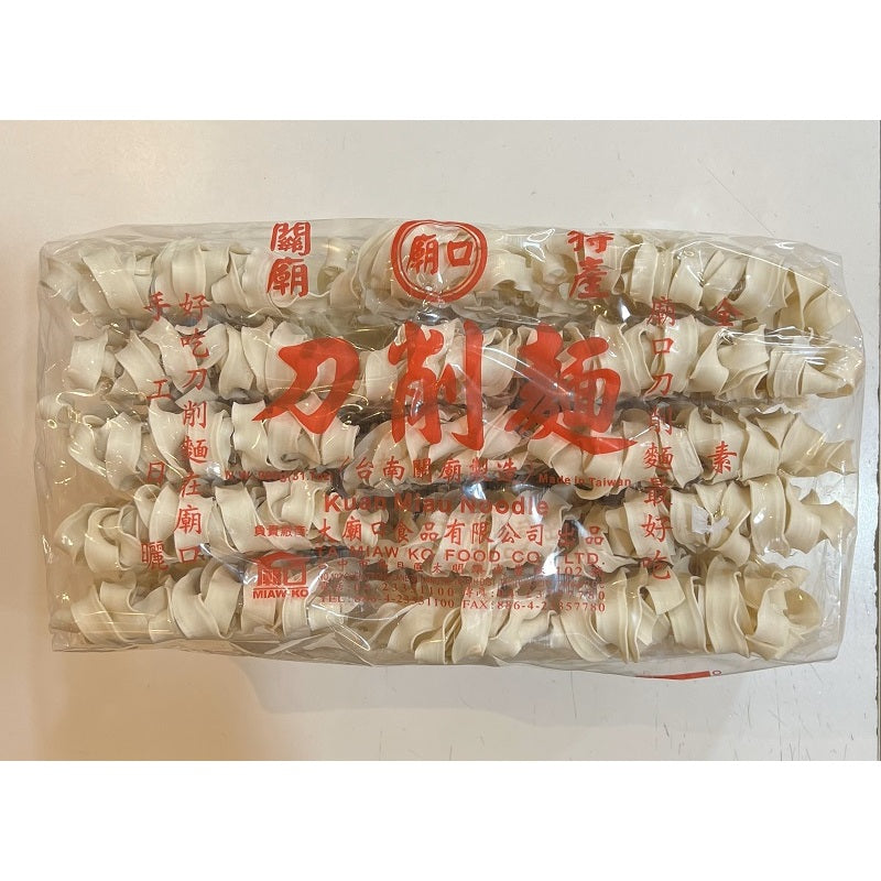 TAIWAN PREMIUM DAO XIAO MEE 台湾廟口 關廟面 之 刀削麵900克