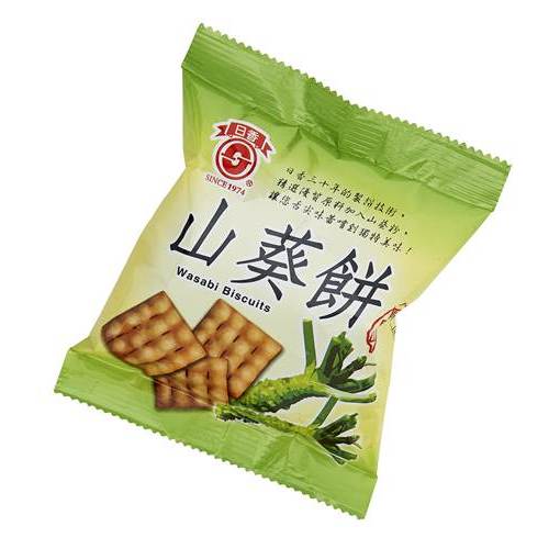 TAIWAN WASABI CRACKER 台湾机场专柜 日香山葵餅180公克(22.5公克x8包入)