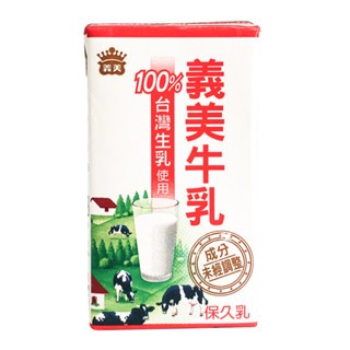 义美牛奶 100%台湾生乳使用 125毫升6入