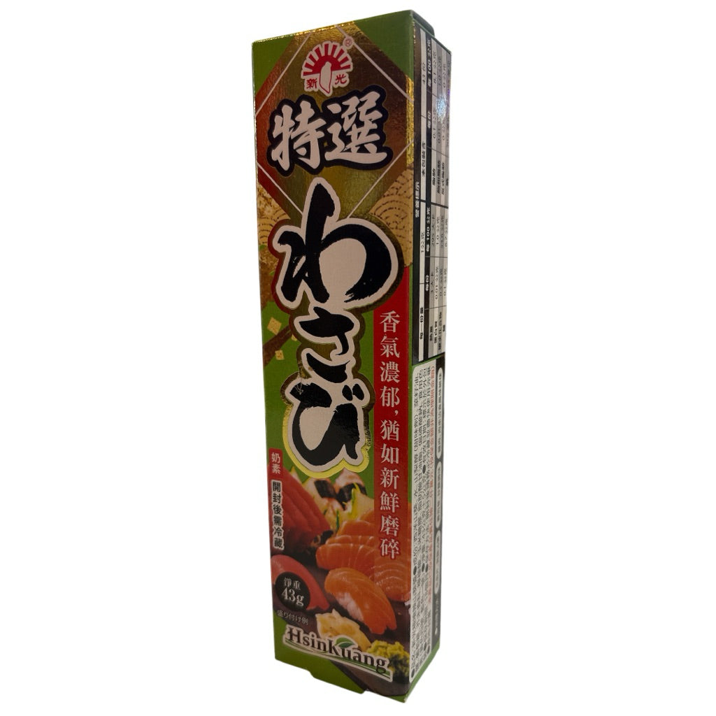 TAIWAN WASABI SAUCE STRONG HOT SPICY T.E.山葵醬43g 哇沙米 芥末醬 沾生魚片 壽司 日式料理