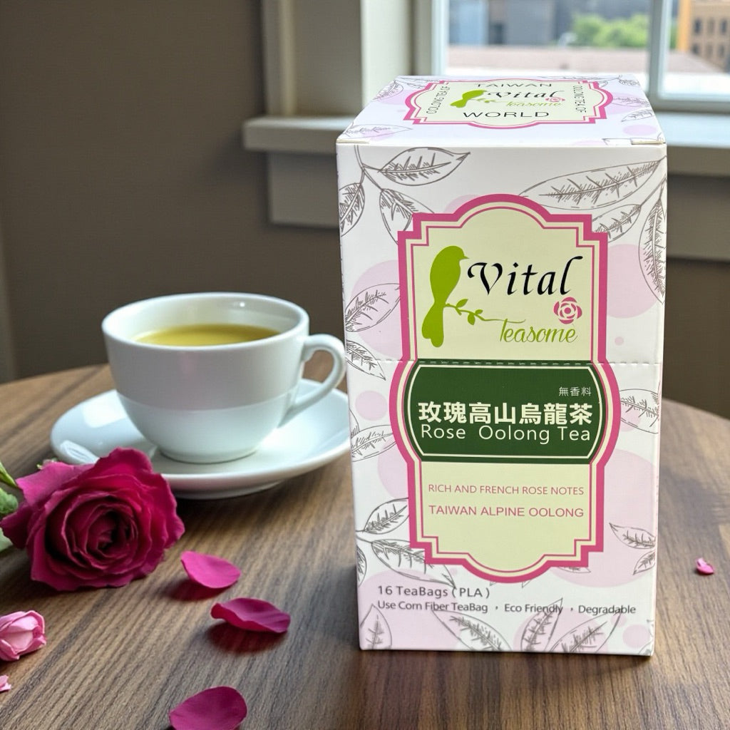 Taiwan Alpine Oolong Tea / premium grade /Rose Note 15 Tea bags 台湾阿里山茶（高山乌龙）之 玫瑰跳动