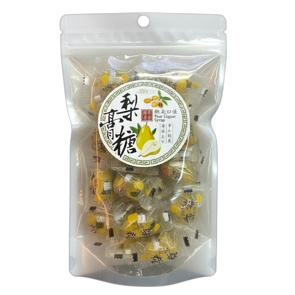 台湾古法梨膏糖 琵琶口味 100 克 TAIWAN TRADITIONAL PEAR CANDY THOAT SOOTHING
