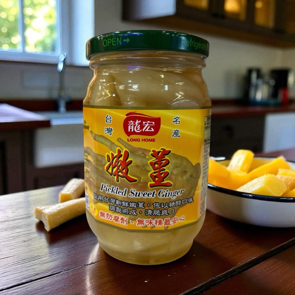 龙宏嫩姜 全素420克 Pickled sweet ginger